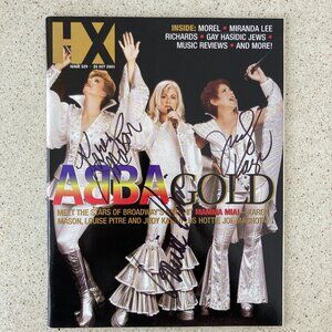 Louise Pitre Judy Kaye Karen Mason Signed HX Magazine OCTOBER 26 2001 Mamma Mia